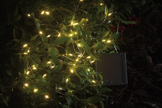 50ct. LED Solar String Lights on Silver Wire by Ashland®
